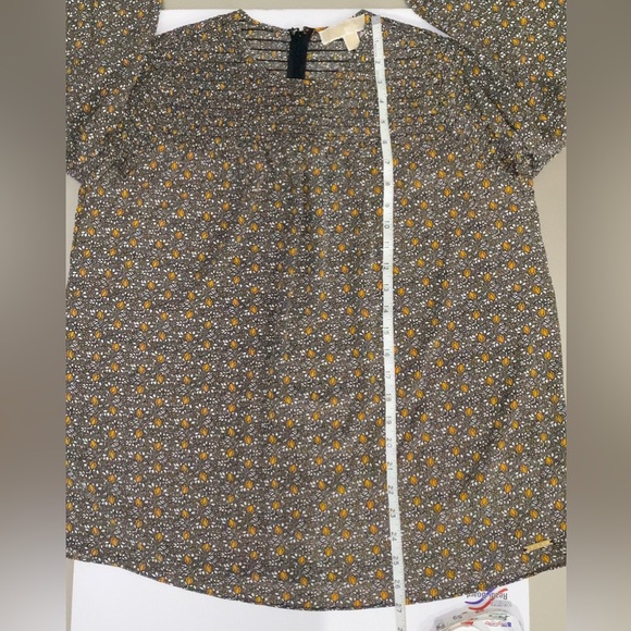 Michael Kors Women’s Floral Blouse Size S | Long Sleeve Lightweight Top - Picture 4 of 9